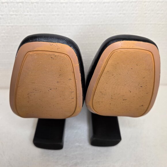 Nine West Begonia Women’s Black Leather Crocodile Block Heel Pumps Shoes - 6 - Picture 7 of 12